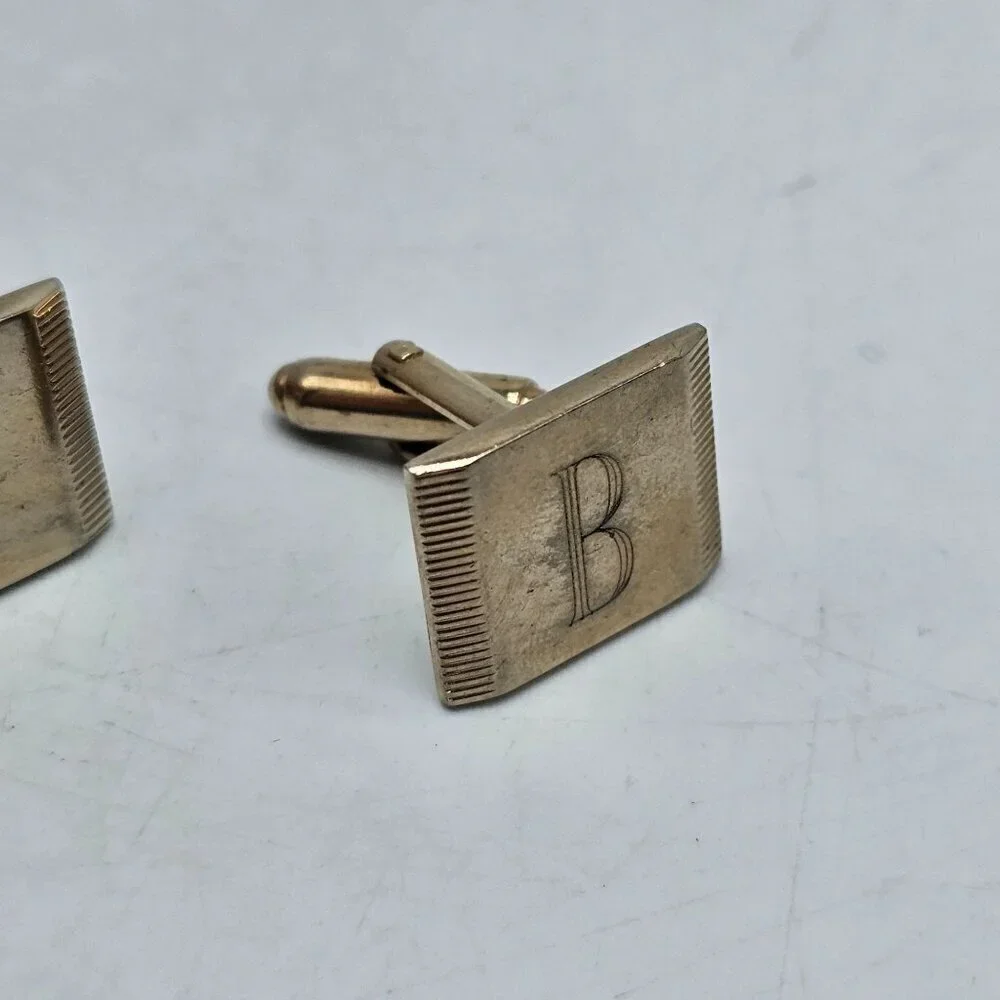 Vintage Gold Tone Monogram 